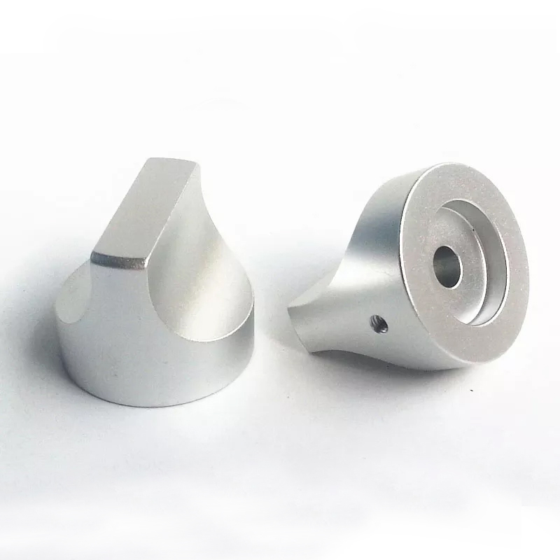 30x25mm Sand Blasting Machined Solid Aluminum Potentiometer Knob For Hifi Audio DIY AMP Radio Speaker DAC Turntable Record CD 6mm Hole