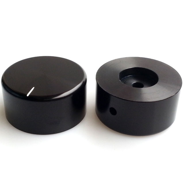 44x22mm Shining Aluminum Potentiometer Knob For Hifi Audio DIY AMP Radio Speaker DAC Turntable Record CD 6mm Hole