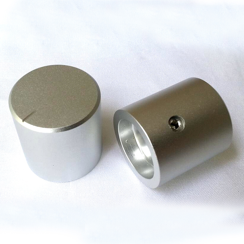 24x25mm Sand Blasting Machined Solid Aluminum Potentiometer Knob For Hifi Audio DIY AMP Radio Speaker DAC Turntable Record CD 6mm Hole