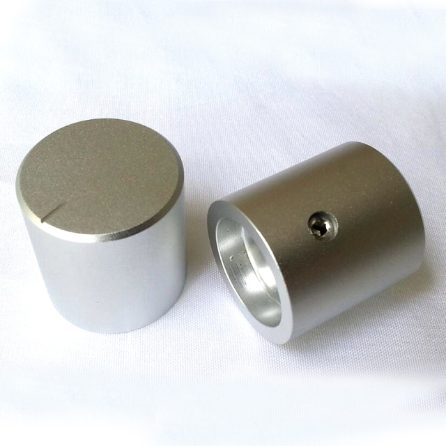 24x25mm Sand Blasting Machined Solid Aluminum Potentiometer Knob For Hifi Audio DIY AMP Radio Speaker DAC Turntable Record CD 6mm Hole