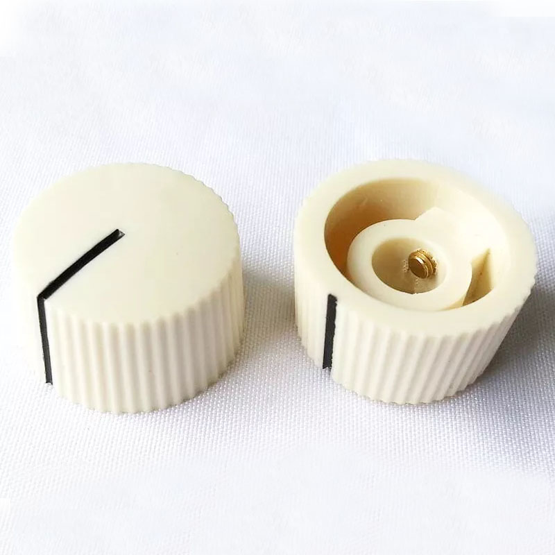 Plastic round bakelite potentiometer Knob for Guitar Effect Pedal 6.4mm Hole Diameter