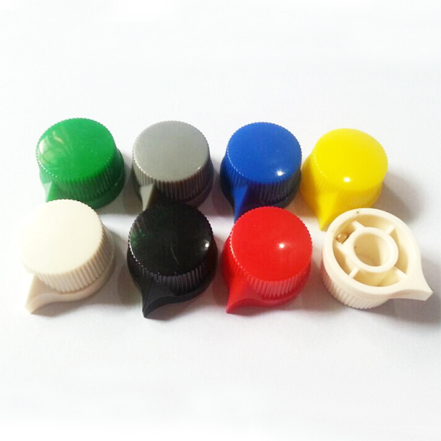 8 cololrs Plastic potentiometer Knob for OVERDRIVE Guitar Effect Pedal 6.4mm Hole Diameter