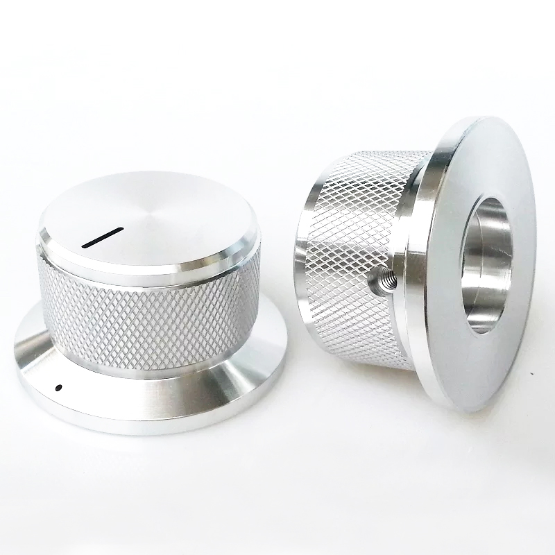 44X34x25mm Aluminum Potentiometer Knob For Hifi Audio DIY AMP Radio Speaker DAC Turntable Record CD 6mm Hole