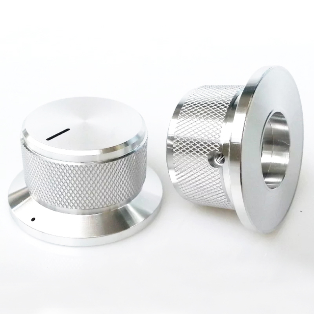44X34x25mm Aluminum Potentiometer Knob For Hifi Audio DIY AMP Radio Speaker DAC Turntable Record CD 6mm Hole
