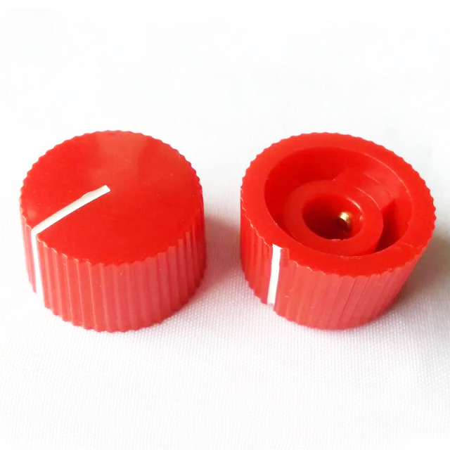 Plastic round bakelite potentiometer Knob for Guitar Effect Pedal 6.4mm Hole Diameter