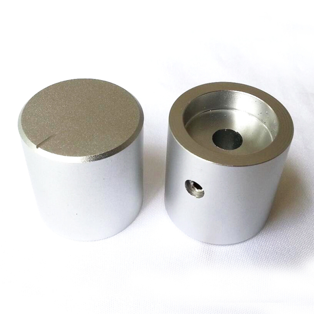 24x25mm Sand Blasting Machined Solid Aluminum Potentiometer Knob For Hifi Audio DIY AMP Radio Speaker DAC Turntable Record CD 6mm Hole