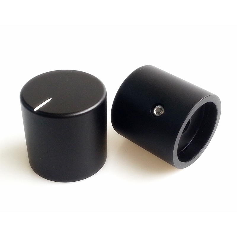 25x25mm Machined Solid Aluminum Potentiometer Knob For Hifi Audio DIY AMP Radio Speaker DAC Turntable Record CD 6mm Hole