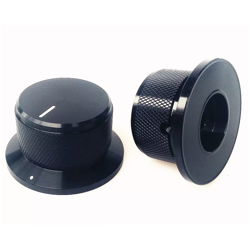 44X34x25mm Aluminum Potentiometer Knob For Hifi Audio DIY AMP Radio Speaker DAC Turntable Record CD 6mm Hole