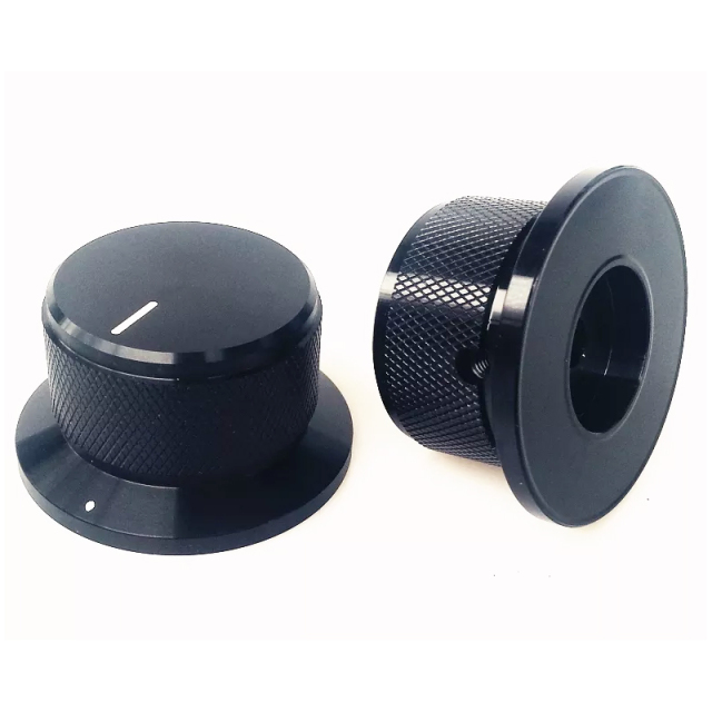 44X34x25mm Aluminum Potentiometer Knob For Hifi Audio DIY AMP Radio Speaker DAC Turntable Record CD 6mm Hole