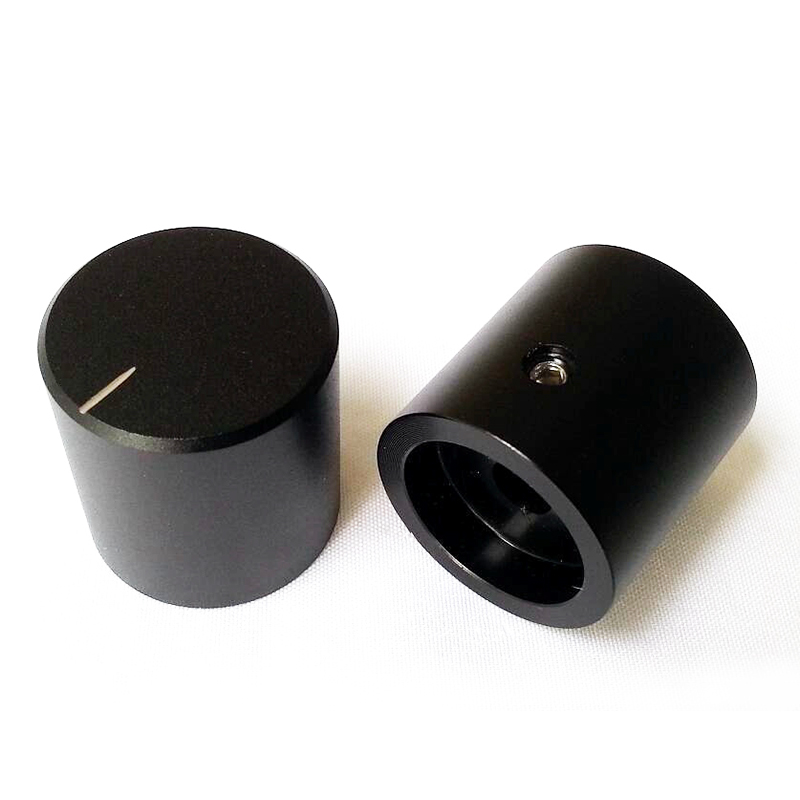 24x25mm Sand Blasting Machined Solid Aluminum Potentiometer Knob For Hifi Audio DIY AMP Radio Speaker DAC Turntable Record CD 6mm Hole