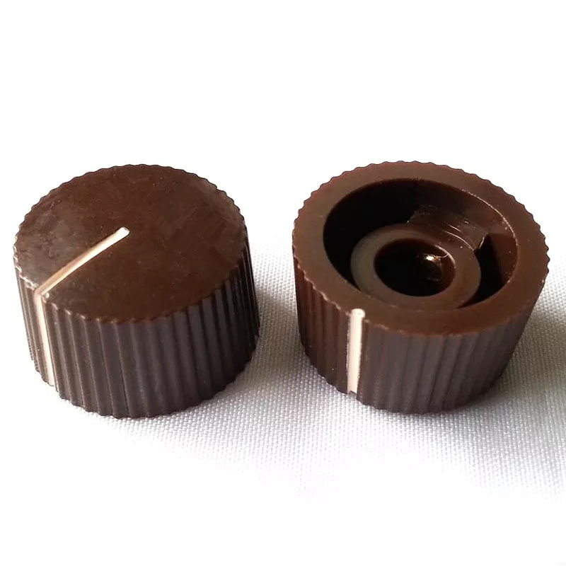 Plastic round bakelite potentiometer Knob for Guitar Effect Pedal 6.4mm Hole Diameter