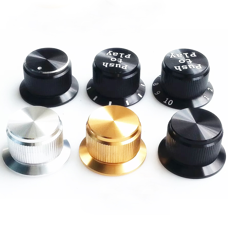 24x14.5mm Machined Solid Aluminum Potentiometer Knob For Hifi Audio DIY AMP Radio Speaker DAC Turntable Record CD 6mm Hole