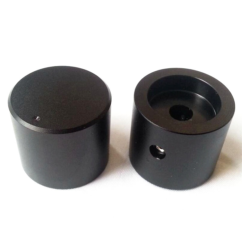 25x22mm Sand Blasting Machined Solid Aluminum Potentiometer Knob For Hifi Audio DIY AMP Radio Speaker DAC Turntable Record CD 6mm Hole