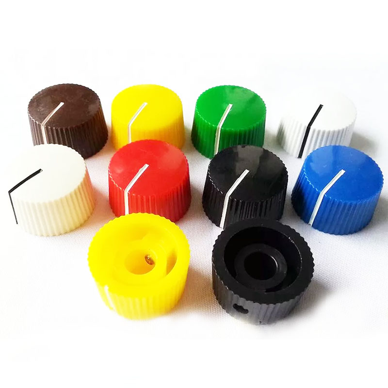 Plastic round bakelite potentiometer Knob for Guitar Effect Pedal 6.4mm Hole Diameter