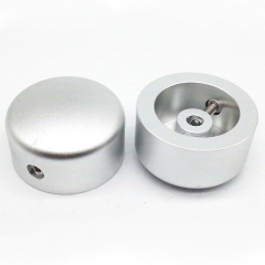 44x25mm Aluminum Potentiometer Knob For Hifi Audio DIY AMP Radio Speaker DAC Turntable Record CD 6mm Hole