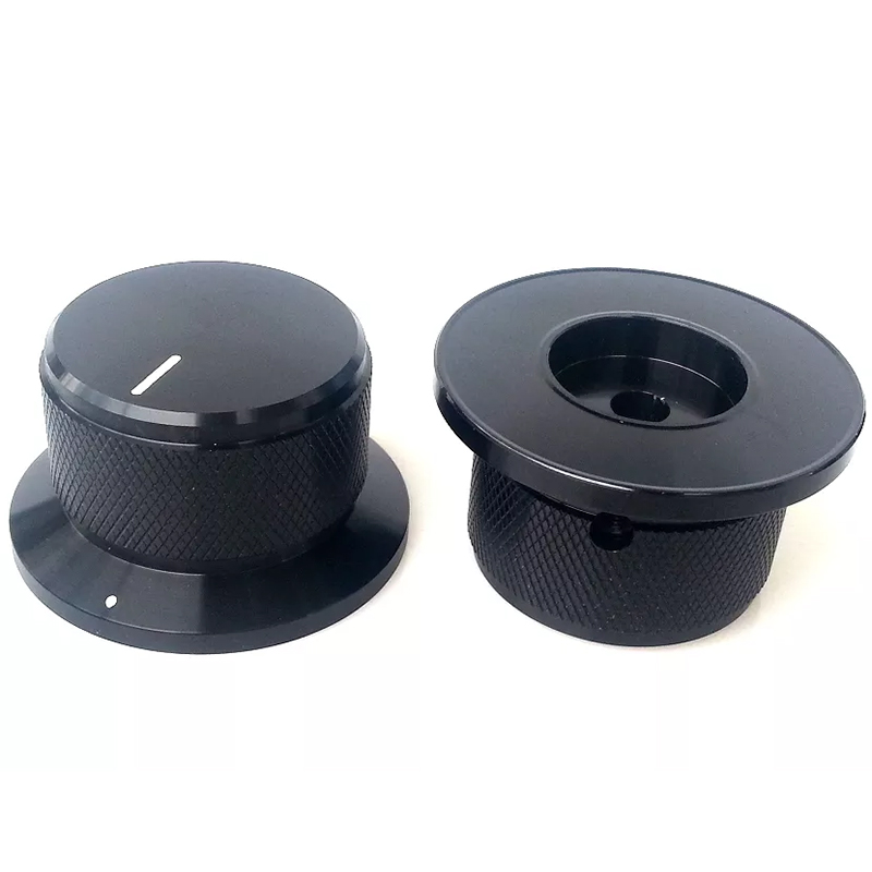 44X34x25mm Aluminum Potentiometer Knob For Hifi Audio DIY AMP Radio Speaker DAC Turntable Record CD 6mm Hole