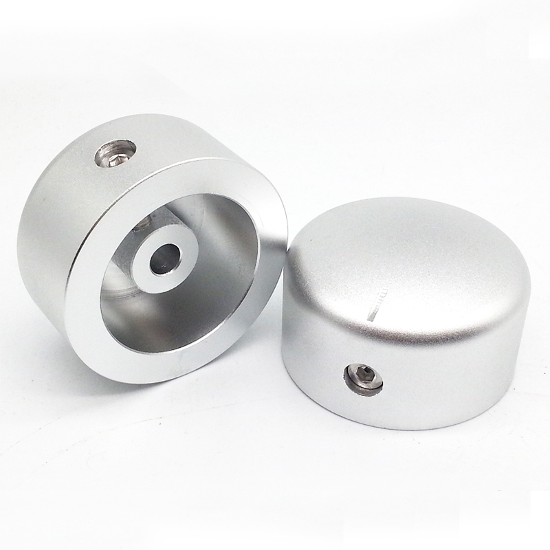 44x25mm Aluminum Potentiometer Knob For Hifi Audio DIY AMP Radio Speaker DAC Turntable Record CD 6mm Hole
