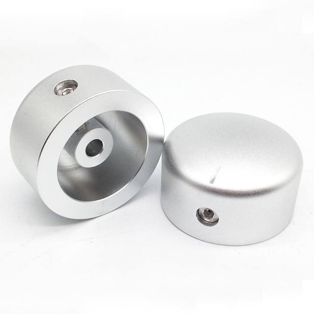 44x25mm Aluminum Potentiometer Knob For Hifi Audio DIY AMP Radio Speaker DAC Turntable Record CD 6mm Hole