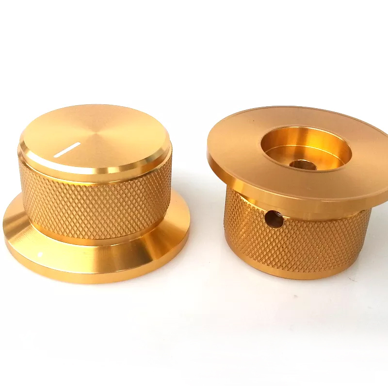 44X34x25mm Aluminum Potentiometer Knob For Hifi Audio DIY AMP Radio Speaker DAC Turntable Record CD 6mm Hole