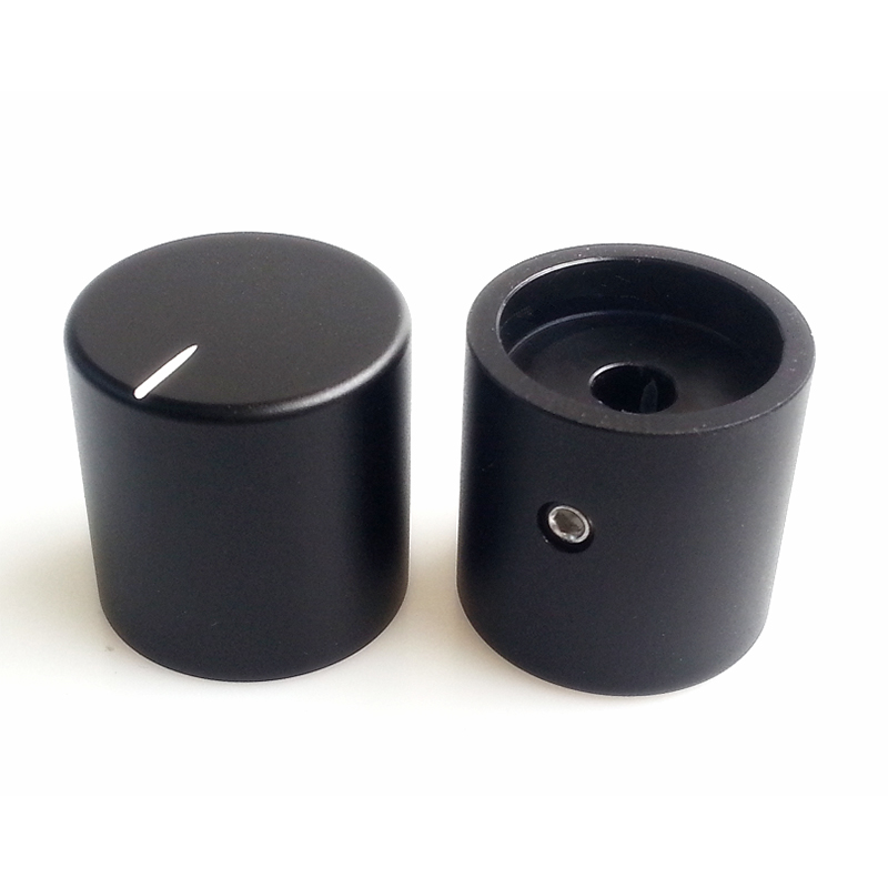 25x25mm Machined Solid Aluminum Potentiometer Knob For Hifi Audio DIY AMP Radio Speaker DAC Turntable Record CD 6mm Hole