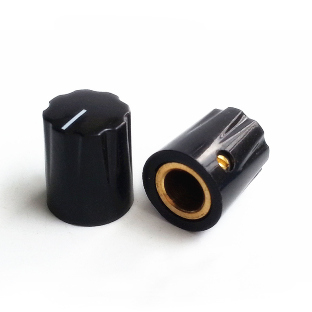 13x16mm HIFI Audio DIY Plastic potentiometer Knob for Guitar Effect Pedal 6.4mm Hole Diameter