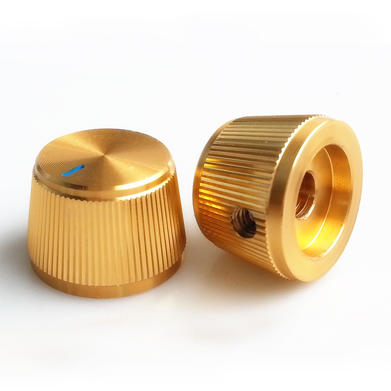 22X15mm Aluminum Potentiometer Knob For Marshall AMP  Speaker DAC Turntable Record CD 6mm Hole