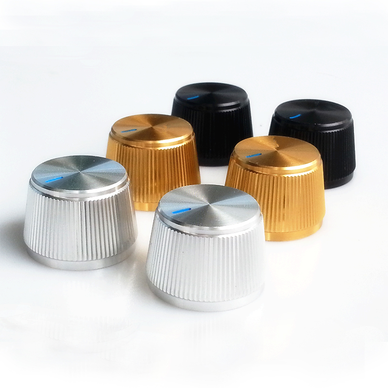 22X15mm Aluminum Potentiometer Knob For Marshall AMP  Speaker DAC Turntable Record CD 6mm Hole