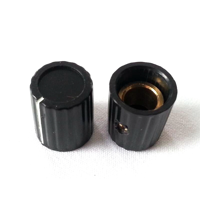 12.5x14.5mm HIFI Audio DIY Plastic potentiometer Knob for Guitar Effect Pedal 6.4mm Hole Diameter