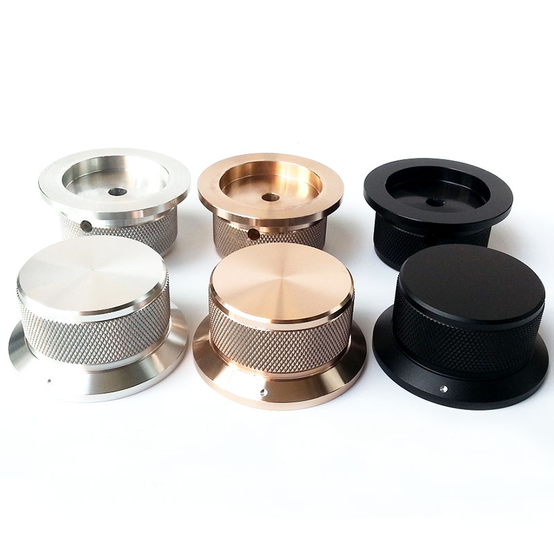 50X40X25mm knurling Solid Aluminum Potentiometer Knob For Hifi Audio DIY AMP Radio Speaker DAC Turntable Record CD 6.0mm Hole