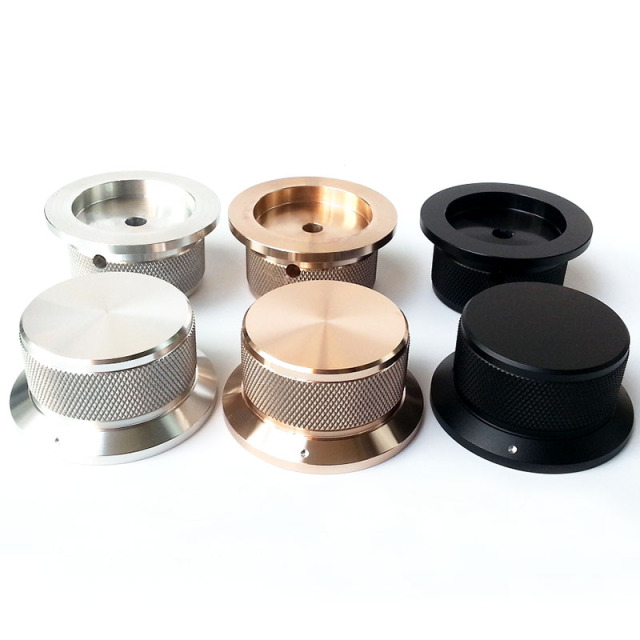 50X40X25mm knurling Solid Aluminum Potentiometer Knob For Hifi Audio DIY AMP Radio Speaker DAC Turntable Record CD 6.0mm Hole
