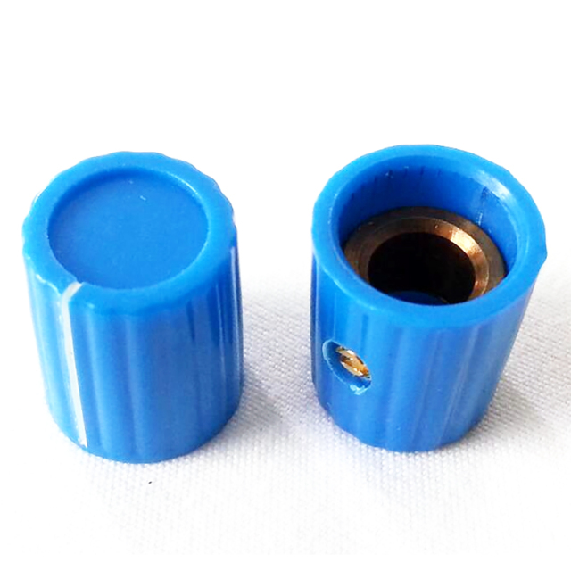12.5x14.5mm HIFI Audio DIY Plastic potentiometer Knob for Guitar Effect Pedal 6.4mm Hole Diameter