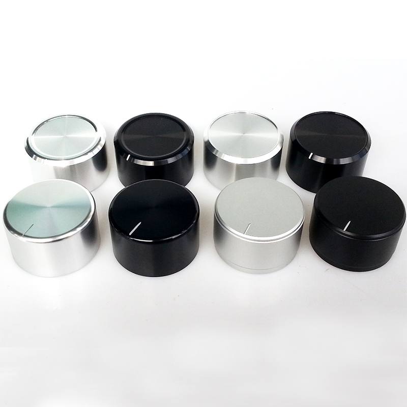 38x22mm Solid Aluminum Potentiometer Knob For Hifi Audio DIY AMP Radio Speaker DAC Turntable Record CD 6.0mm Hole