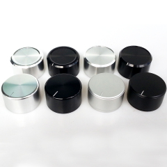 38x22mm Solid Aluminum Potentiometer Knob For Hifi Audio DIY AMP Radio Speaker DAC Turntable Record CD 6.0mm Hole