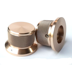 38X30X25mm knurling Solid Aluminum Potentiometer Knob For Hifi Audio DIY AMP Radio Speaker DAC Turntable Record CD 6.0mm Hole
