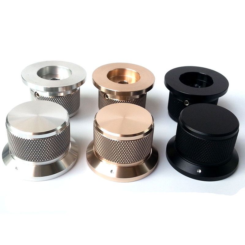 38X30X25mm knurling Solid Aluminum Potentiometer Knob For Hifi Audio DIY AMP Radio Speaker DAC Turntable Record CD 6.0mm Hole