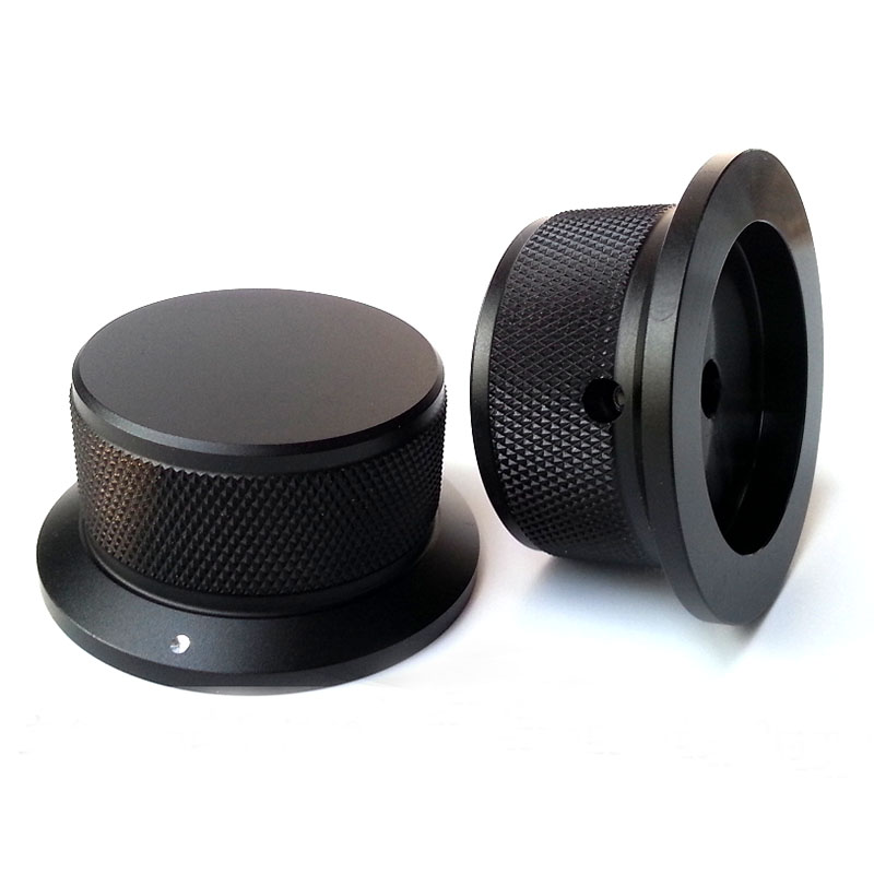 50X40X25mm knurling Solid Aluminum Potentiometer Knob For Hifi Audio DIY AMP Radio Speaker DAC Turntable Record CD 6.0mm Hole