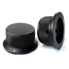 50X40X25mm knurling Solid Aluminum Potentiometer Knob For Hifi Audio DIY AMP Radio Speaker DAC Turntable Record CD 6.0mm Hole