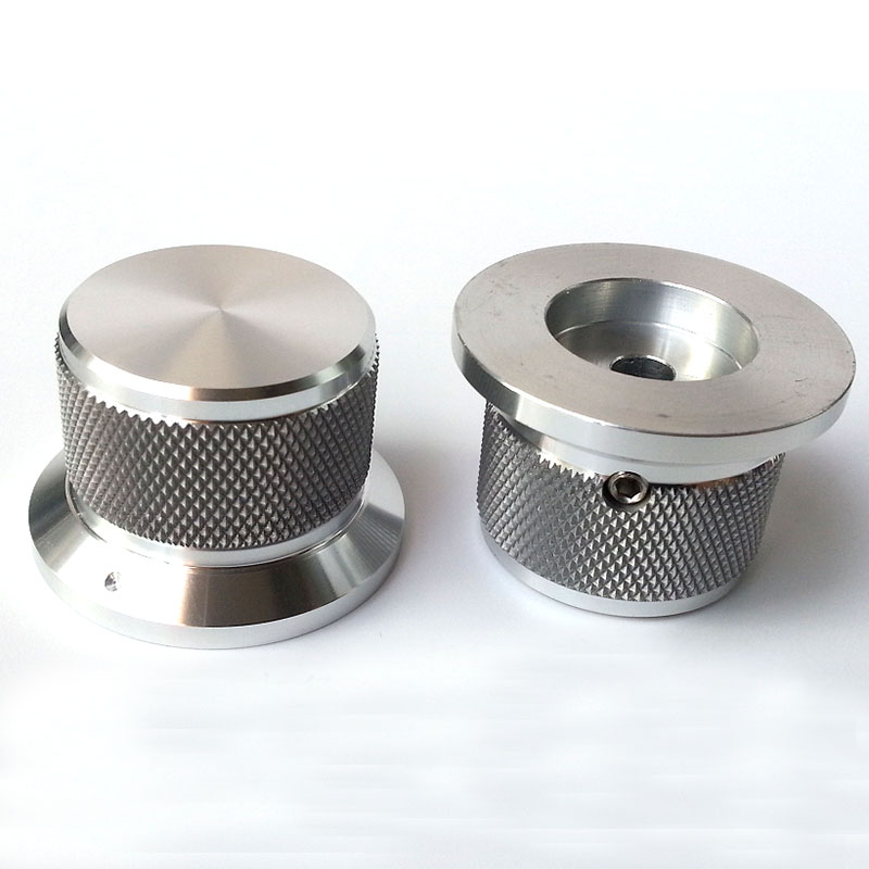 38X30X25mm knurling Solid Aluminum Potentiometer Knob For Hifi Audio DIY AMP Radio Speaker DAC Turntable Record CD 6.0mm Hole