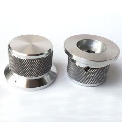 38X30X25mm knurling Solid Aluminum Potentiometer Knob For Hifi Audio DIY AMP Radio Speaker DAC Turntable Record CD 6.0mm Hole