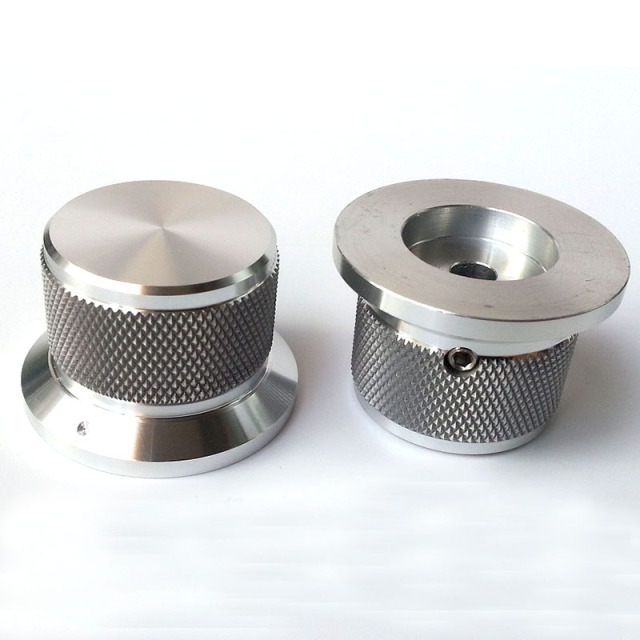 38X30X25mm knurling Solid Aluminum Potentiometer Knob For Hifi Audio DIY AMP Radio Speaker DAC Turntable Record CD 6.0mm Hole