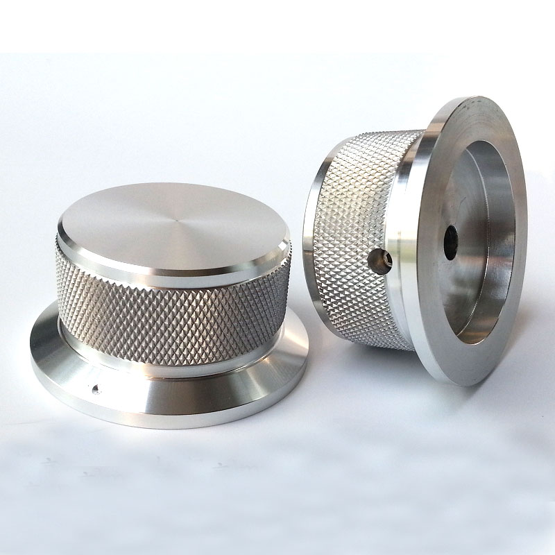50X40X25mm knurling Solid Aluminum Potentiometer Knob For Hifi Audio DIY AMP Radio Speaker DAC Turntable Record CD 6.0mm Hole