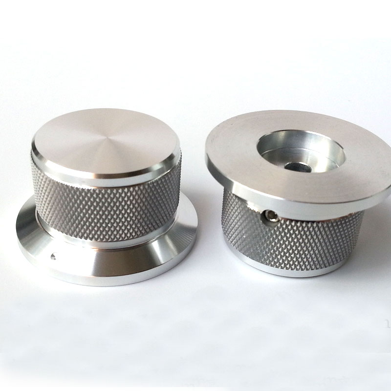 44X34X25mm knurling Solid Aluminum Potentiometer Knob For Hifi Audio DIY AMP Radio Speaker DAC Turntable Record CD 6.0mm Hole