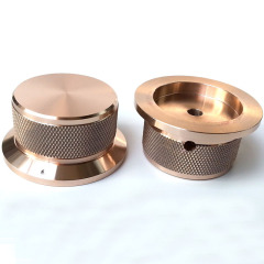 50X40X25mm knurling Solid Aluminum Potentiometer Knob For Hifi Audio DIY AMP Radio Speaker DAC Turntable Record CD 6.0mm Hole