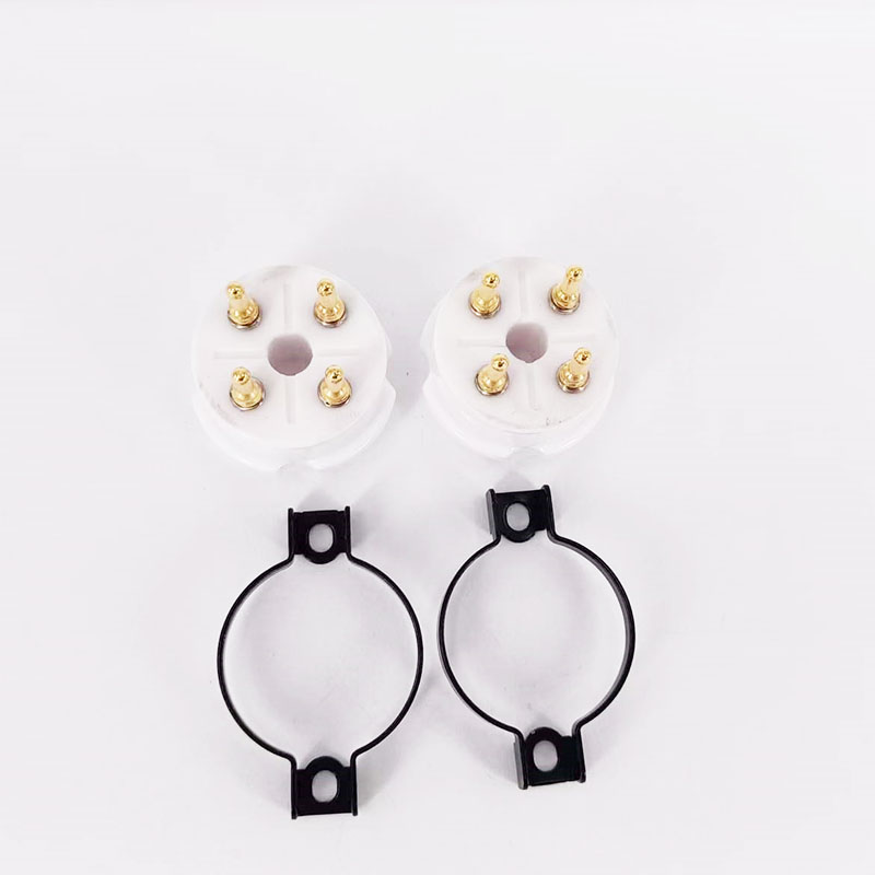 1PC EIZZ 4 pin 4pins Ceramic Vacuum Tube Socket for  274A 300BA 300B 300BC 801 811