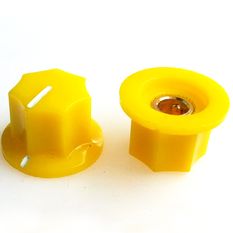 23.5X15.6mm HIFI Audio DIY Plastic potentiometer Knob for BOSS Guitar AMP Effect Pedal 6.4mm Hole