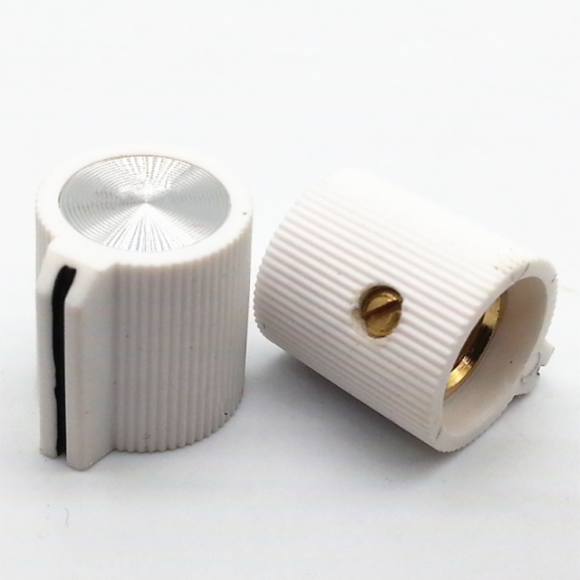 13X14mm HIFI Audio DIY Plastic potentiometer Knob for Guitar Effect Pedal 6.4mm Hole Diameter