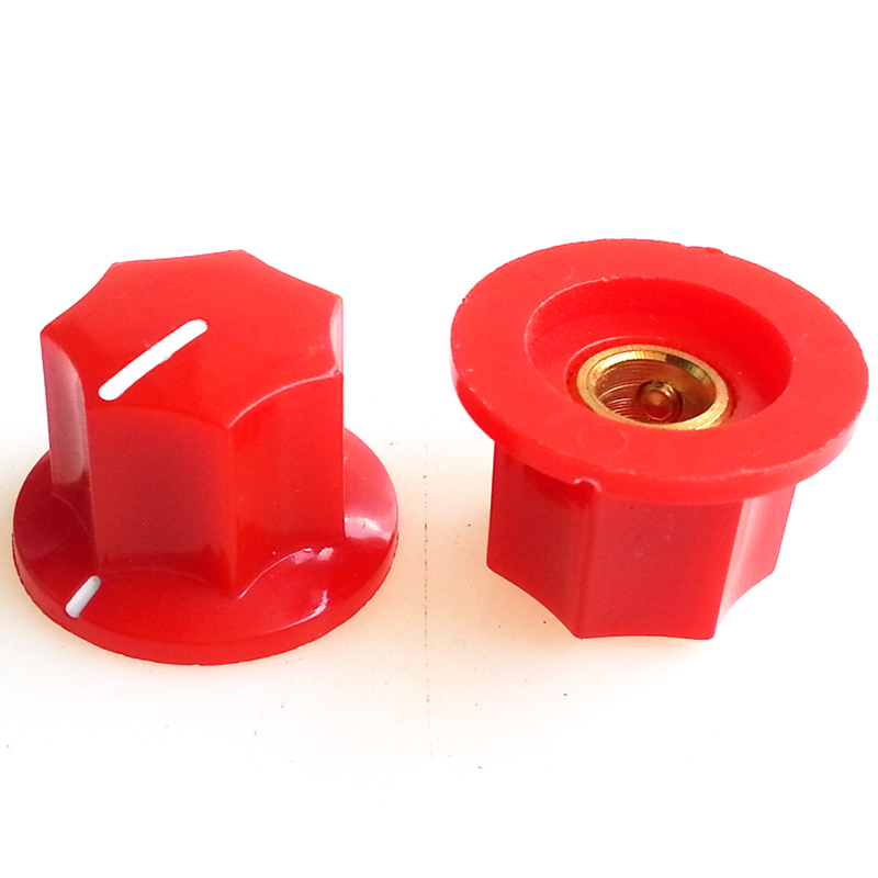 23.5X15.6mm HIFI Audio DIY Plastic potentiometer Knob for BOSS Guitar AMP Effect Pedal 6.4mm Hole