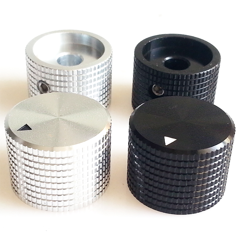 21X15.5mm Aluminum Speaker Potentiometer Knob For Hifi Audio DIY AMP Radio DAC Turntable Record  6.0mm Hole