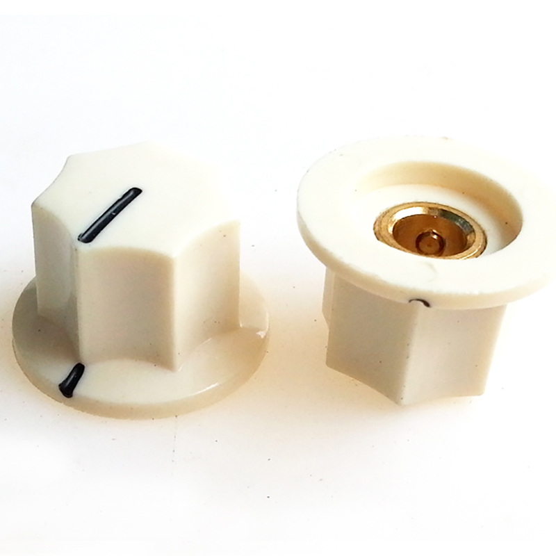 23.5X15.6mm HIFI Audio DIY Plastic potentiometer Knob for BOSS Guitar AMP Effect Pedal 6.4mm Hole