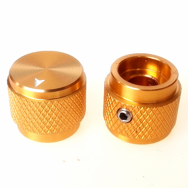 Aluminum potentiometer Knob 15X13mm for Marshall Guitar AMP Effect Pedal 6.0mm Hole